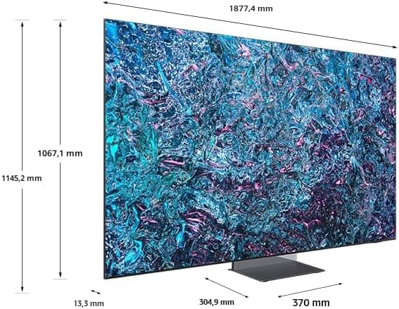 1 SAMSUNG 216 cm Neo QLED Quantum Mini LED AI alimenté 8K Série QN900D Téléviseur intelligent Neo Quantum HDR avec conception Infinity air, taux de rafraîchissement de 240Hz, Dolby Atmos